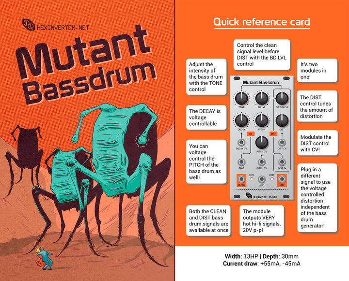 HEXINVERTER MUTANT BASSDRUM BLACK