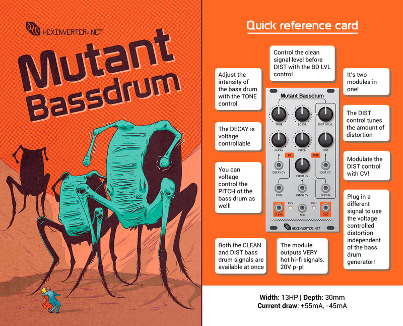 HEXINVERTER MUTANT BASSDRUM BLACK