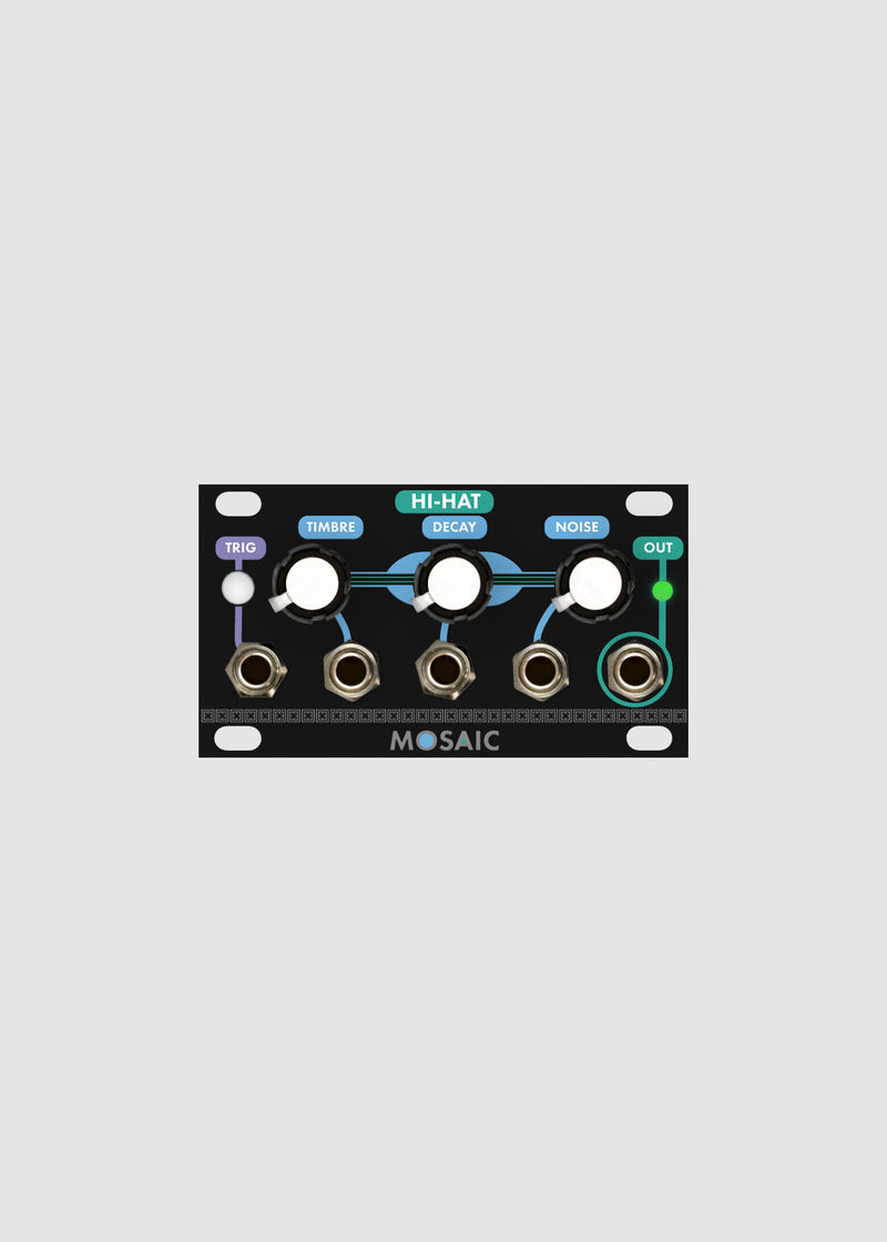 MOSAIC 1U HI-HAT BLACK : B-STOCK