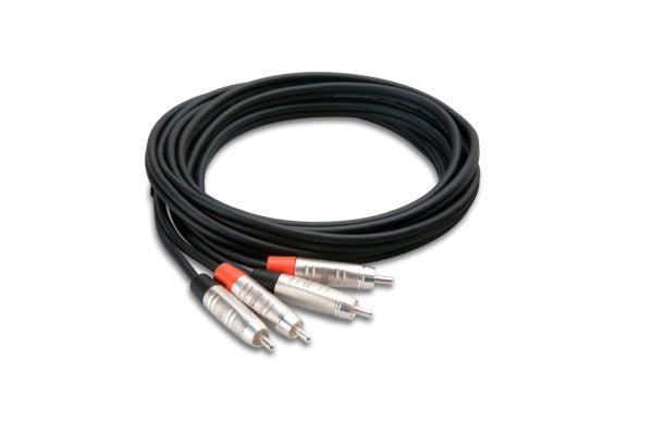 HOSA HRR-015X2 PRO STEREO INTERCONNECT DUAL REAN RCA TO SAME 15FT