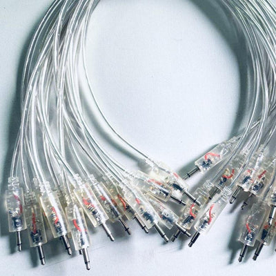 PRODUCERTOOLS PATCHCABLES WITH BUILT IN BI-COLOR LED FOR EURORACK : BLACK