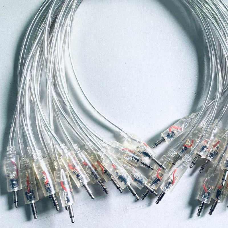 PRODUCERTOOLS PATCHCABLES WITH BUILT IN BI-COLOR LED FOR EURORACK : BLACK