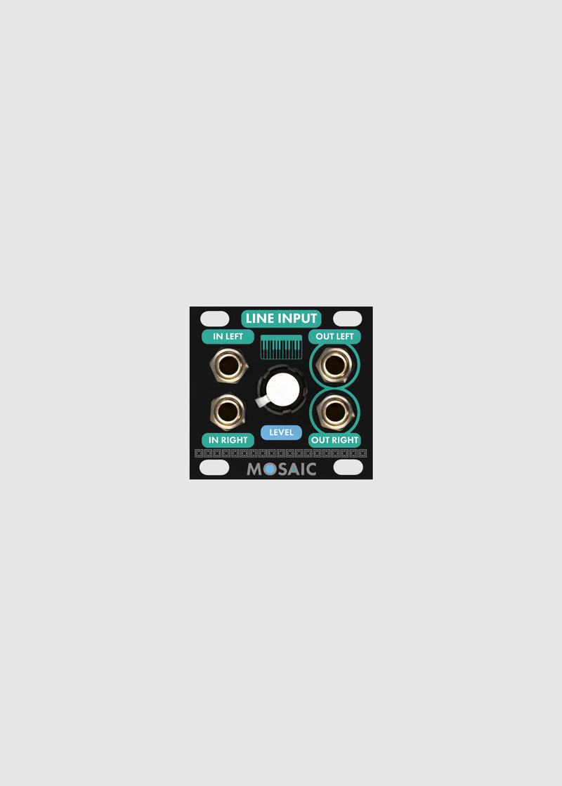 MOSAIC 1U LINE INPUT BLACK