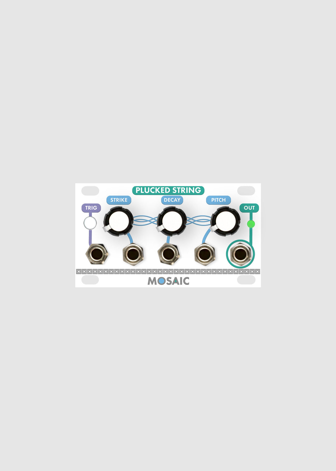 MOSAIC 1U PLUCKED STRING WHITE