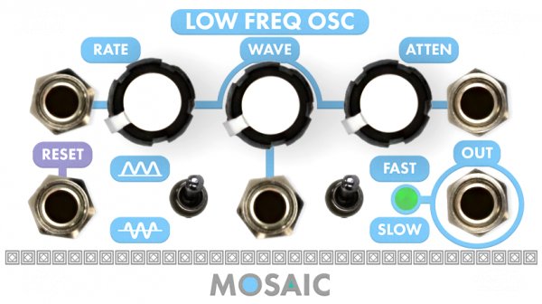 MOSAIC 1U LFO WHITE