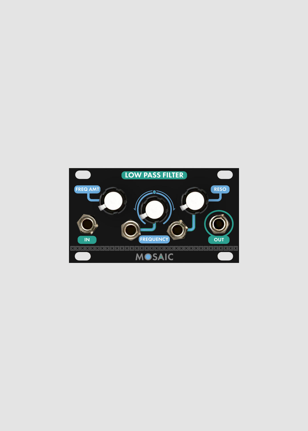 MOSAIC 1U LOW PASS FILTER BLACK