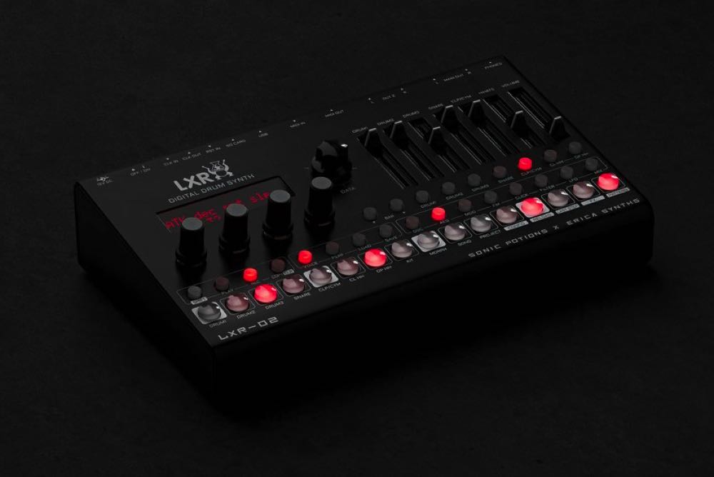 ERICA SYNTHS SONIC POTIONS DRUM SYNTHESIZER LXR-02 DESKTOP