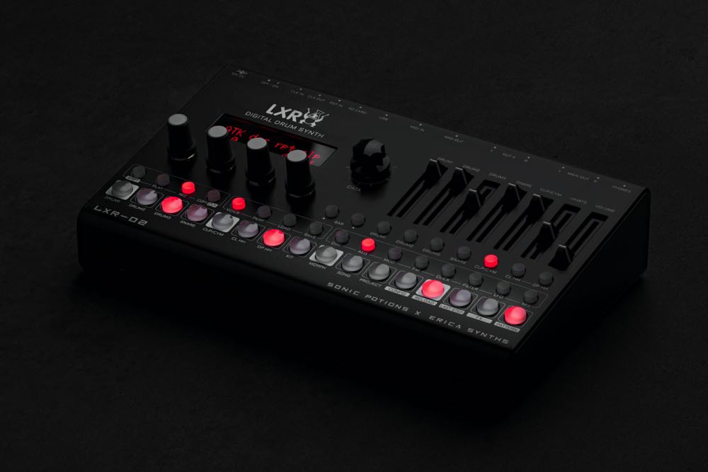 ERICA SYNTHS SONIC POTIONS DRUM SYNTHESIZER LXR-02 DESKTOP