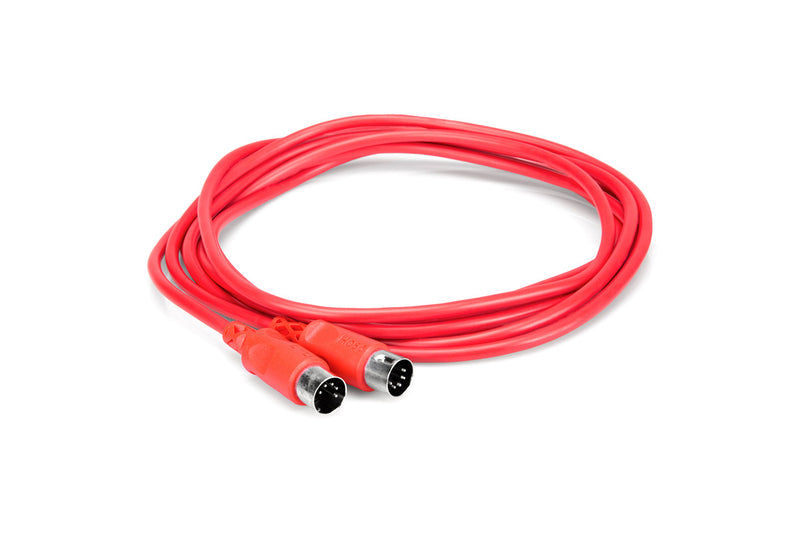 HOSA MID-315RD MIDI CABLE 5-PIN DIN TO SAME 15FT