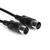 HOSA MID-301BK MIDI CABLE 5-PIN DIN TO SAME 1FT