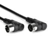 HOSA MID-310RR RIGHT-ANGLE MIDI CABLE RIGHT-ANGLE 5-PIN DIN TO SAME 10FT