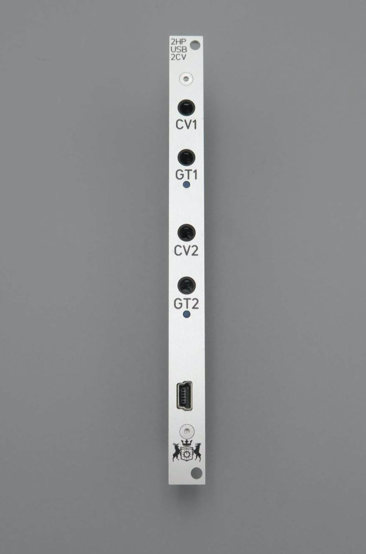 MICHIGAN SYNTH WORKS 2HP 2CV USB TO CV ADAPTER SILVER