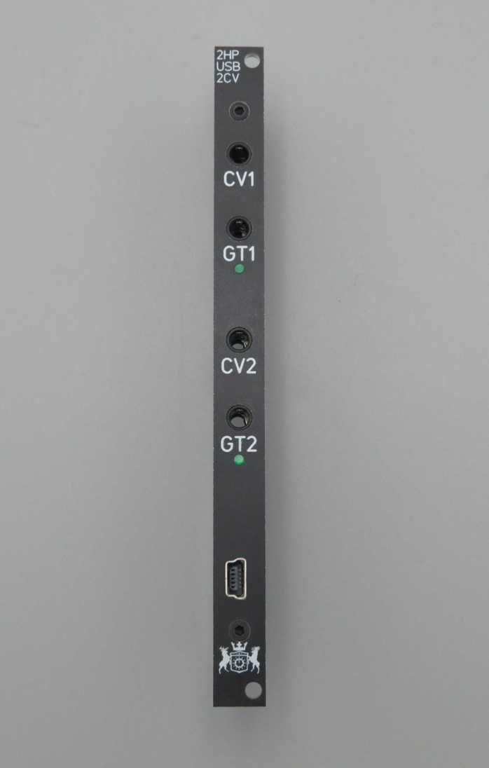 MICHIGAN SYNTH WORKS 2HP 2CV USB TO CV ADAPTER BLACK