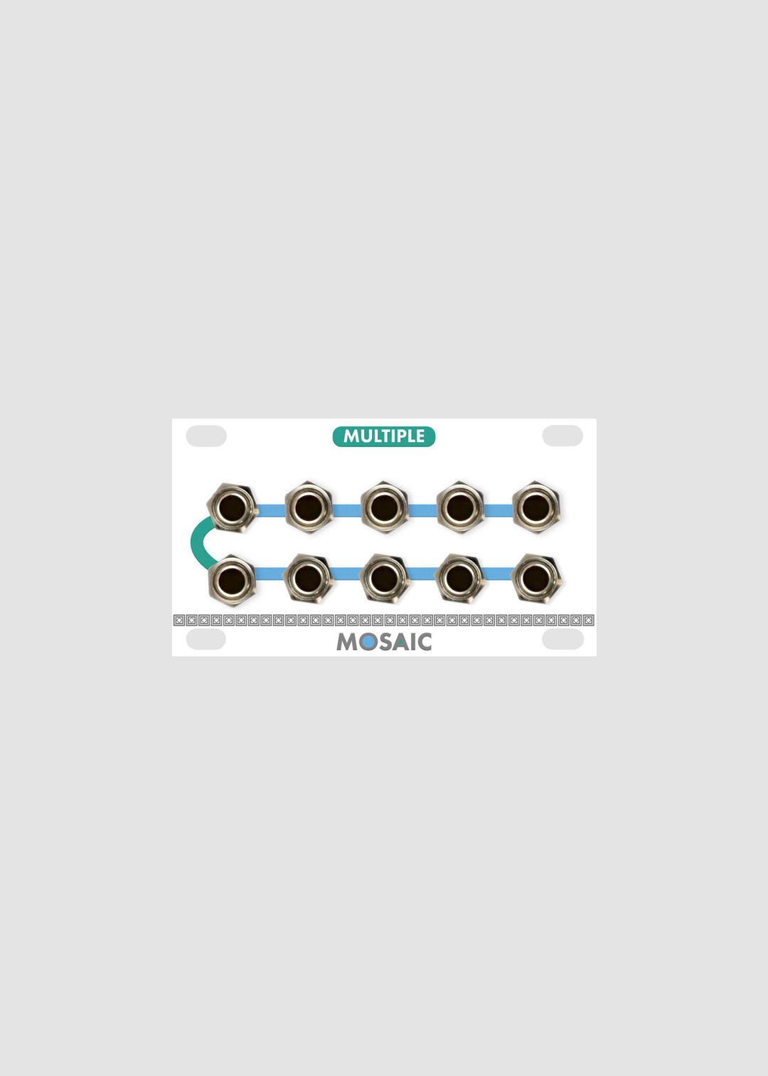 MOSAIC 1U MULTIPLE WHITE