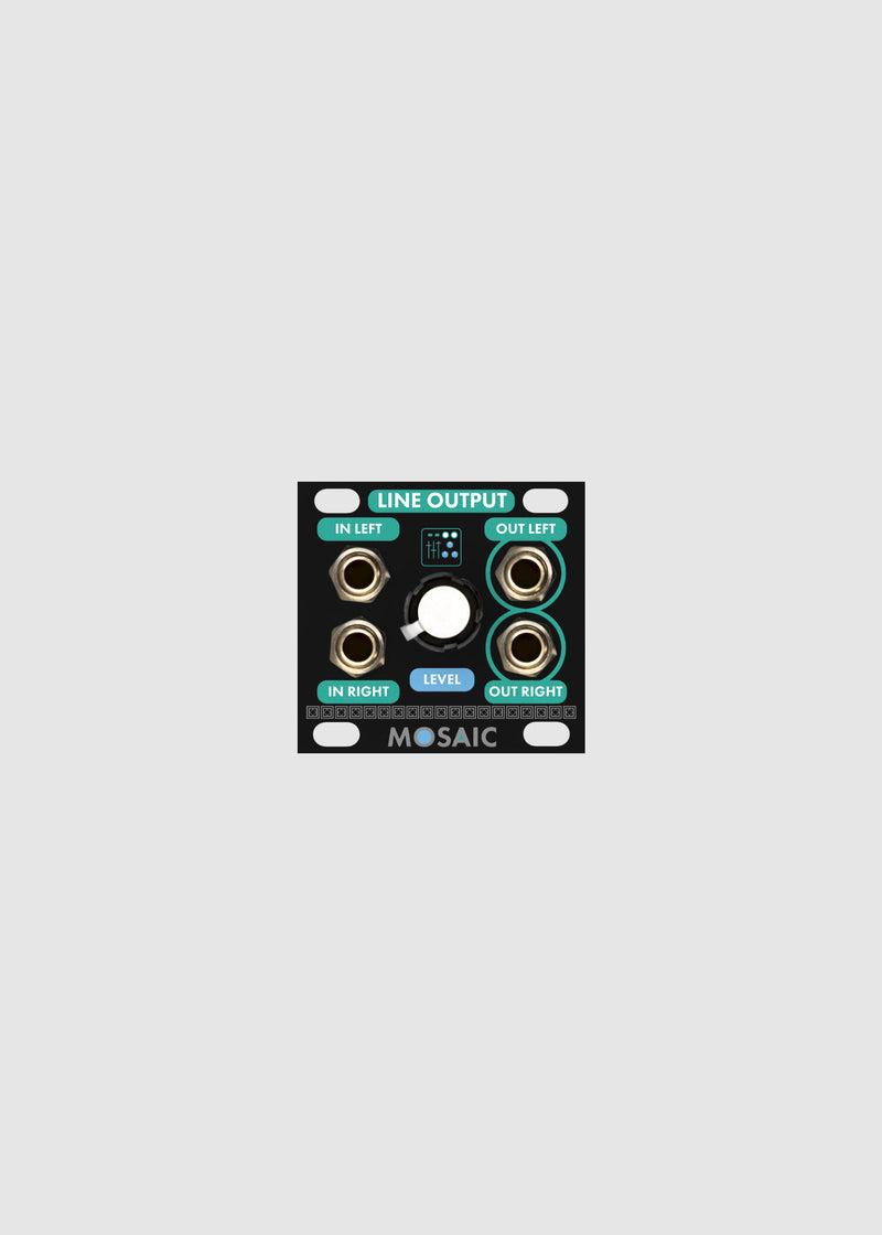 MOSAIC 1U LINE OUTPUT BLACK
