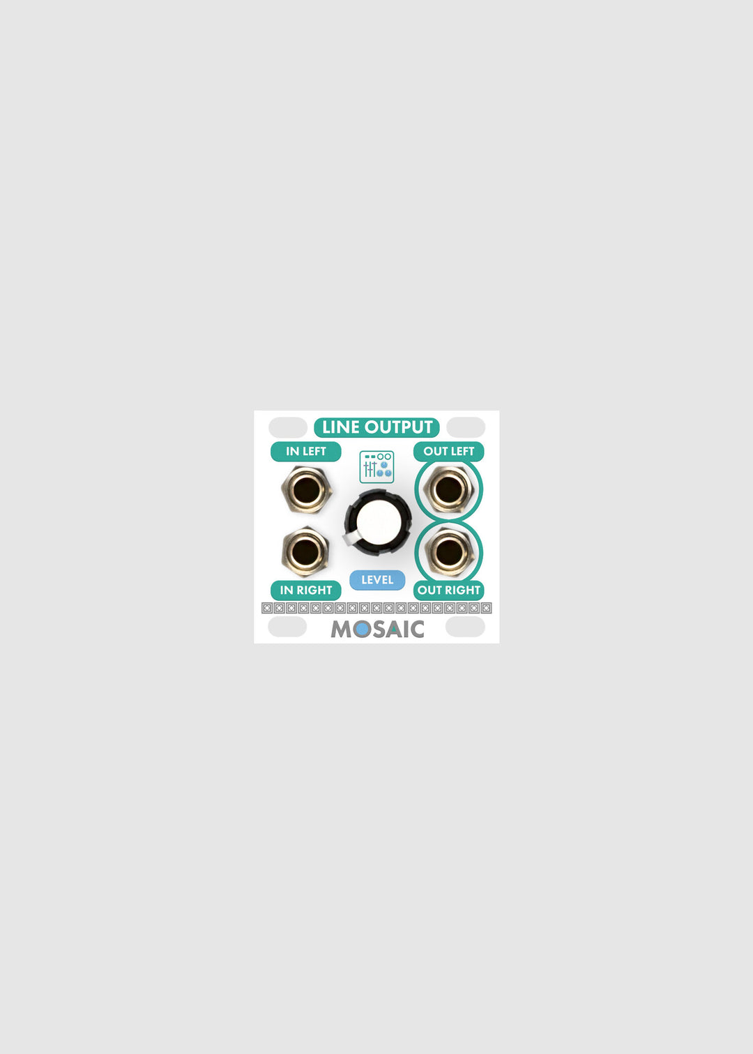 MOSAIC 1U LINE OUTPUT WHITE