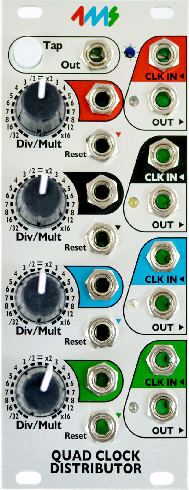 4MS QUAD CLOCK DISTRIBUTOR QCD