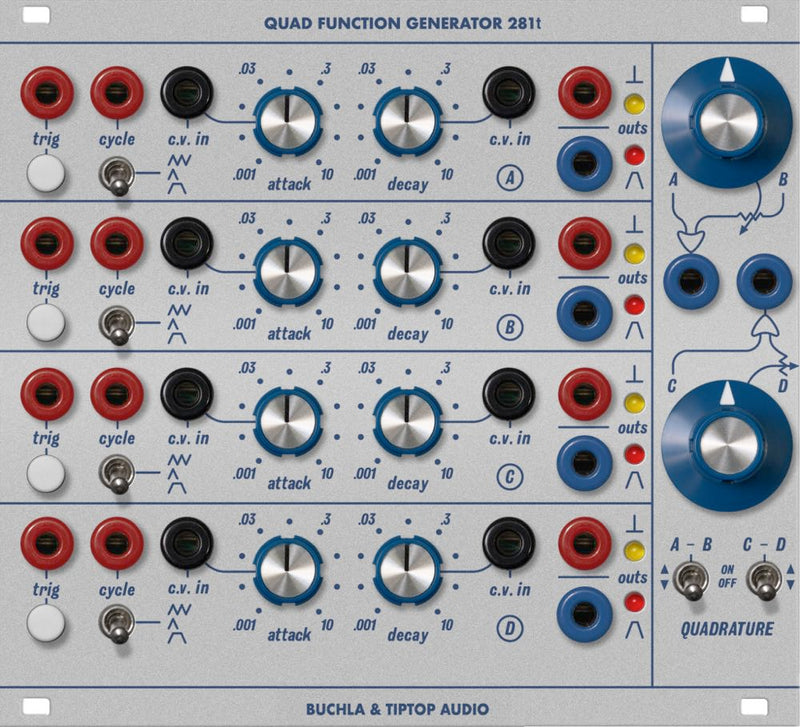 TIPTOP AUDIO BUCHLA 200 SERIES QUAD FUNCTION GENERATOR MODEL 281T