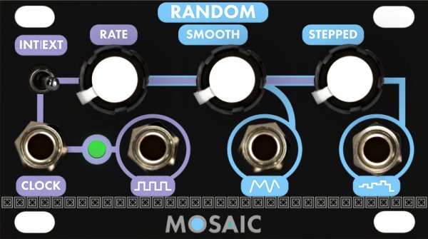 MOSAIC 1U RANDOM BLACK