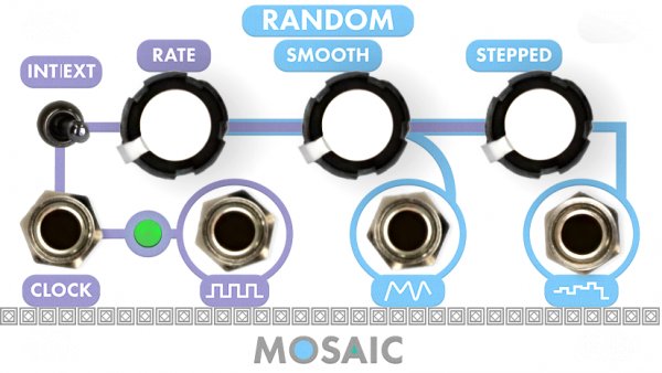 MOSAIC 1U RANDOM WHITE