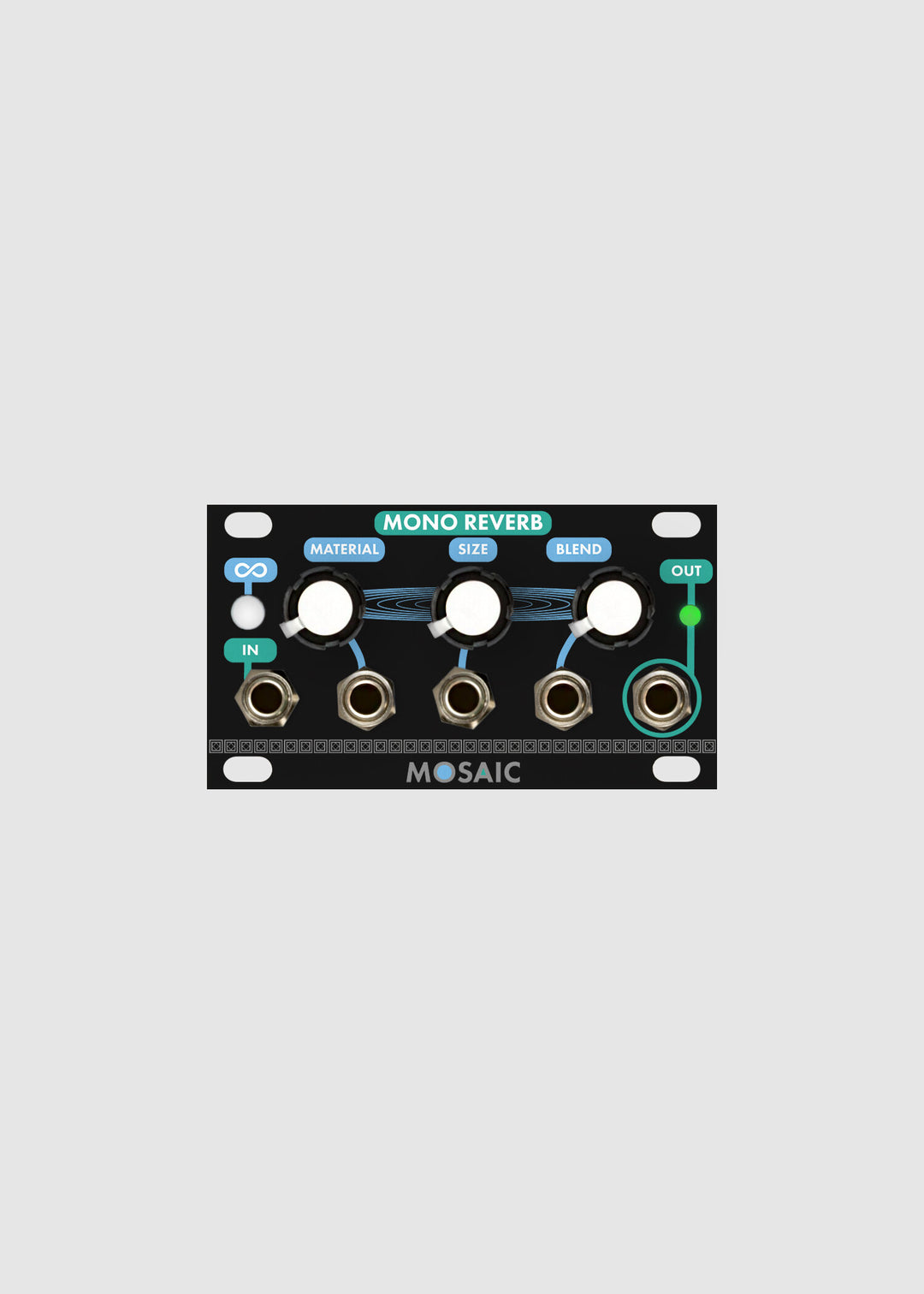 MOSAIC 1U MONO REVERB BLACK