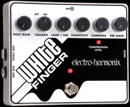 ELECTRO-HARMONIX WHITE FINGER ANALOG OPTICAL COMPRESSOR