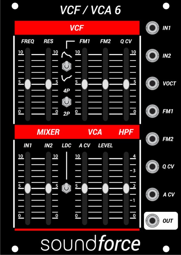 SOUNDFORCE VCF-VCA BLACK