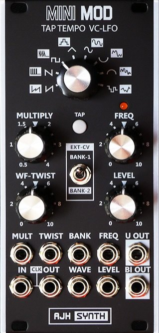 AJH SYNTH TAP TEMPO VC LFO BLACK