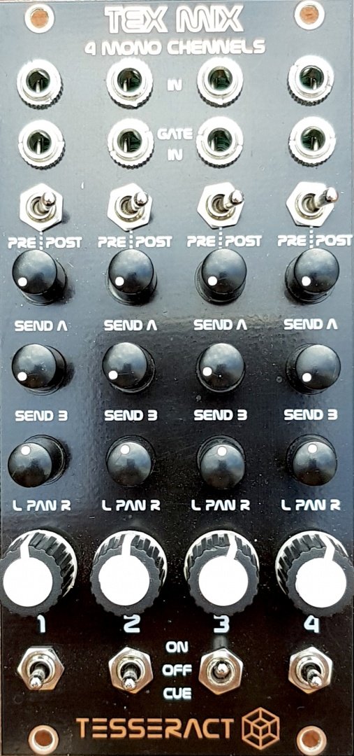 TESSERACT MODULAR TEX MIX 4 MONO CHANNELS