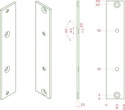 TIPTOP AUDIO Z-RAILS BRACKETS