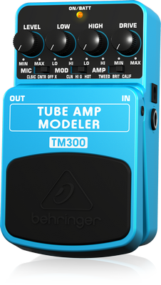 BEHRINGER TM300 TUBE AMP MODELER PEDAL