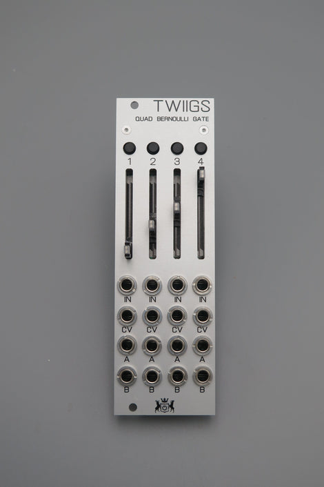 MICHIGAN SYNTH WORKS TWIIGS QUAD BERNOULLI GATE BRANCHES SILVER