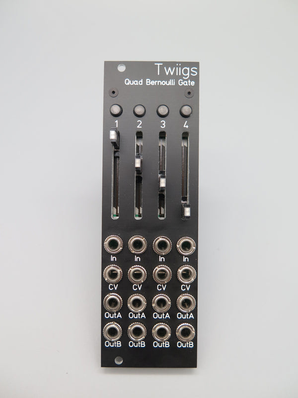 MICHIGAN SYNTH WORKS TWIIGS QUAD BERNOULLI GATE BRANCHES BLACK