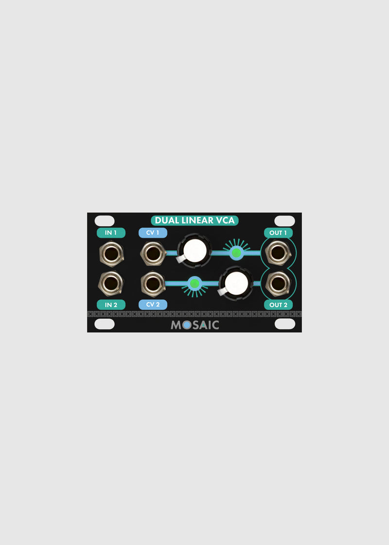 MOSAIC 1U DUAL LINEAR VCA BLACK
