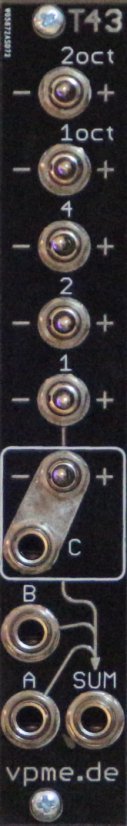 VPME T43 PRECISION ADDER