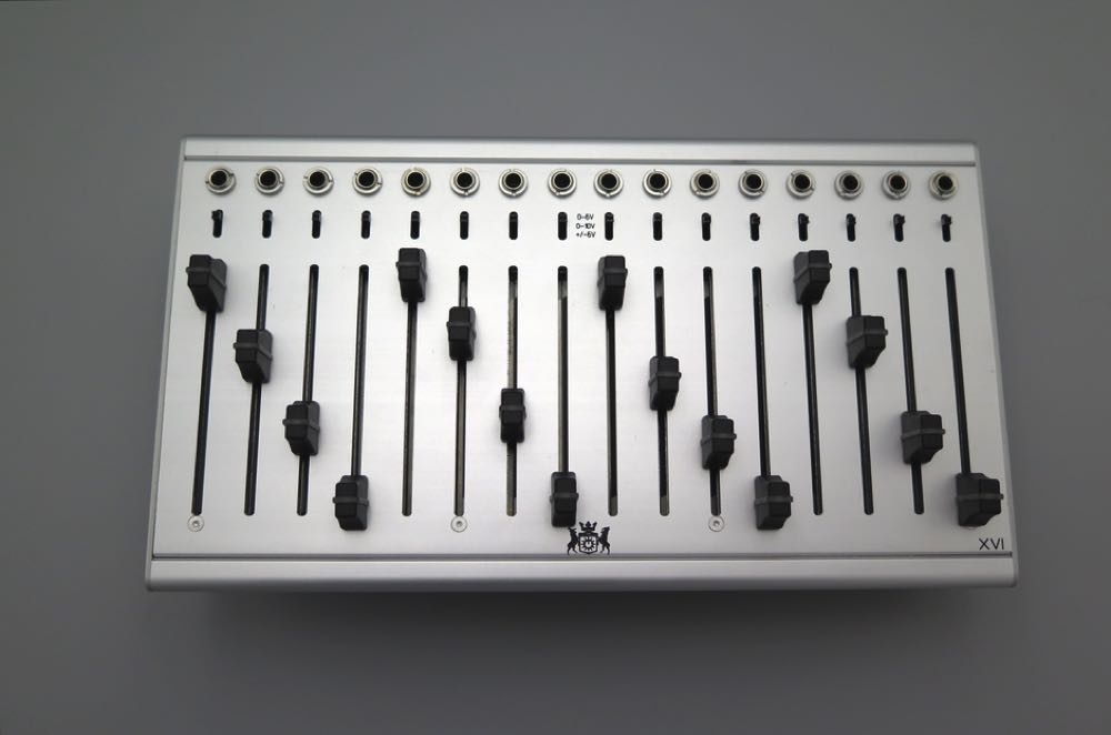 Michigan Synth Works XVI Desktop USB 16 Channel Fader Bank with CV, I2C ...